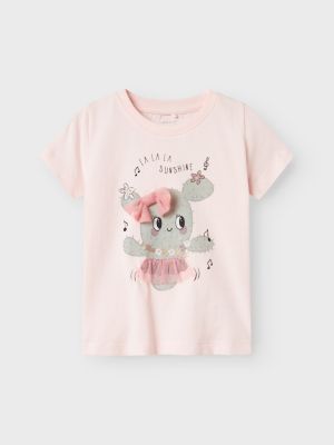 Name It lasten t-paita, NMFJOLA SS TOP BOX Vaaleanpunainen
