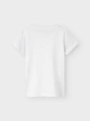 Name It lasten t-paita, NMFJOLA SS TOP BOX Valkoinen