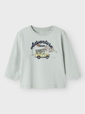 Name It lasten t-paita, NMMHAKO NREG LS TOP Vaaleanvihreä