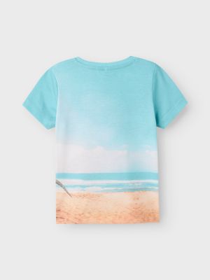 Name It lasten t-paita, NMMJAKO SS TOP Sininen Kuosi