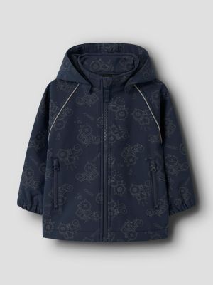 Name It lasten takki, NMMALFA SOFTSHELL JACKET AOP Tummansininen