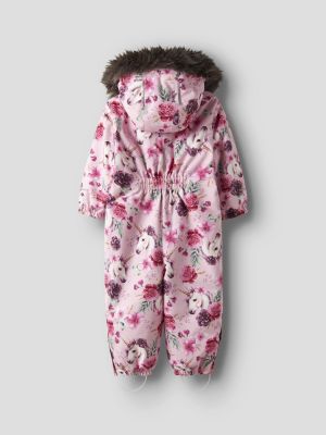 Name It Lasten Toppahaalari, NMFSNOW10 SUIT NOOS Pinkki Kuosi