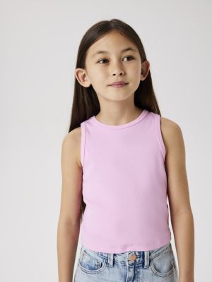 Name It Lasten Toppi, NKFNAKAL SL CROP TOP NOOS Pinkki