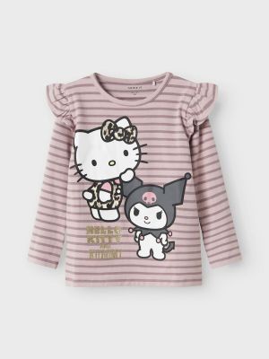 Name It lasten toppi, NMFASANNA HELLO KITTY LS TOP BOX SKY Vaaleanpunainen