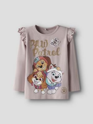Name It lasten toppi, NMFSABINE PAW LS TOP Violetti, Lila