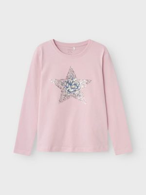Name It lasten trikoopaita, NKFSIRU LS TOP Vaaleanpunainen