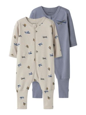Name It lasten yöasu, NBMNIGHTSUIT 2P ZIP AIRPLANE Ei Värikoodia