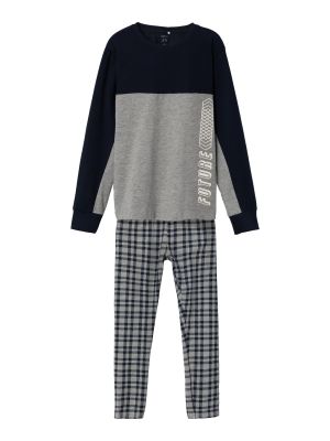 Name It Lasten Yöpuku, NKMRISONNE NIGHT SET Harmaa Kuosi