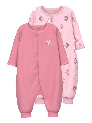 Name It yöasu, 2-pack Vaaleanpunainen Kuosi