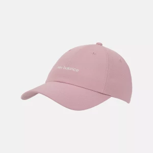 New Balance naisten lippis, Women's 6 Panel Linear Logo Hat Vaaleanpunainen