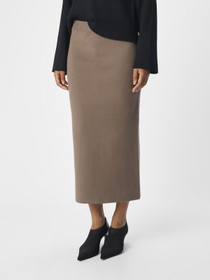 Object naisten hame, OBJREYNARD HW KNIT SKIRT  Morel