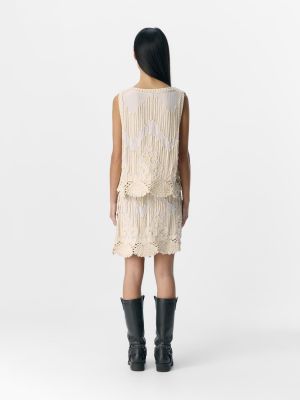 Object naisten hihaton, OBJPRIMA RE S/L KNIT TOP CC2 SS Sandshell