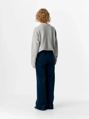 Object naisten housut, OBJGALA MW RE WIDE PANTS Sky Captain