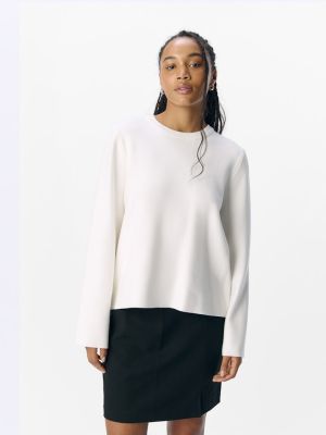 Object naisten neule,  OBJREYNARD SQUARE SLEEVE O-NECK  Cloud Dancer
