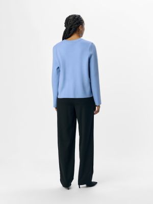 Object naisten neule,  OBJREYNARD SQUARE SLEEVE O-NECK  Cornflower Blue