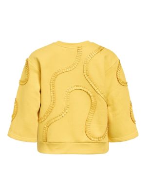 Object naisten pusero, OBJLIV RE 3/4 SWEATSHIRT CC2 SS Daffodil