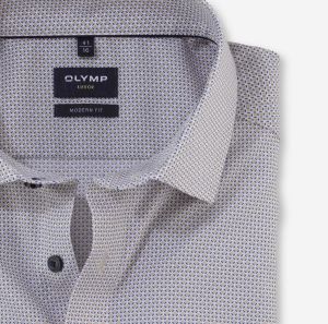 Olymp luxor kauluspaita, Modern fit Ruskea Kuosi