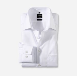 Olymp Luxor Kauluspaita, Modern Fit Valkoinen