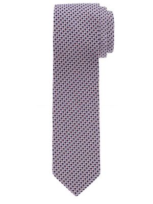 Olymp miesten silkkisolmio, 6,5 CM Punainen Kuosi