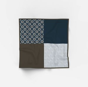 Olymp taskuliina, POCKET SQUARE 4 IN 1 Sininen Kuosi