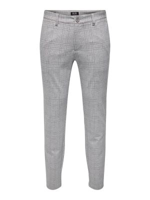 Only and Sons chinokset, MARK PANT 7130 CHECK Ruskea Ruutu