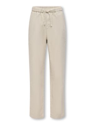 Only and Sons Junior lasten housut, OSJLINUS COTTON LINEN PANT Vaalea Beige