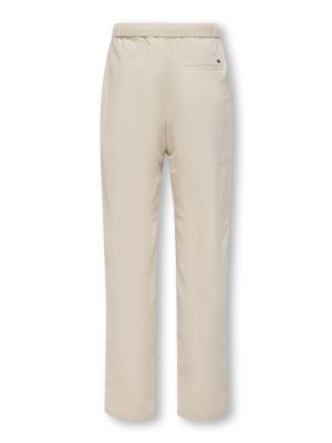 Only and Sons Junior lasten housut, OSJLINUS COTTON LINEN PANT Vaalea Beige