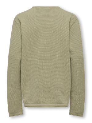 Only and Sons Junior lasten neule, OSJPANTER REG CREW KNIT NOOS Beige
