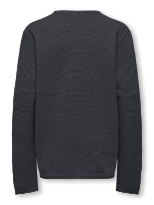 Only and Sons Junior lasten neule, OSJPANTER REG CREW KNIT NOOS Tummansininen