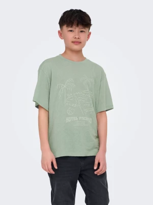 Only and Sons Junior t-paita, OSJMILON SS OVERSIZE O-NECK T-SHIRT Vihreä