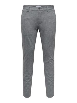 Only and Sons Miesten Chinot, MARK PANT DRESS BLUES NOS Harmaa Ruutu