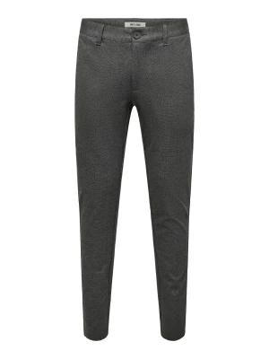 Only and Sons miesten chinot, MARK SLIM CHECK 020960 PANT Jet Black