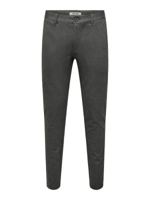 Only and Sons miesten chinot, MARK SLIM CHECK 020960 PANT Musta