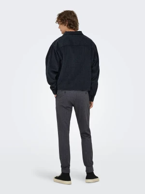 Only and Sons miesten chinot, MARK SLIM CHECK 020960 PANT Night Sky