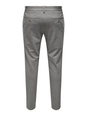 Only and Sons Miesten Chinot MARK TAP HERRINGBONE NOS Harmaa Kuosi