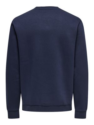 Only and Sons miesten collegepusero, ONSXMAS REG CREW HP Navy Blazer