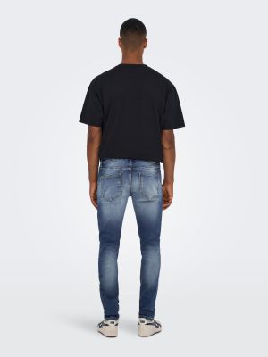 Only and Sons Miesten Farkut Loom Slim Jog 3522 Nos Indigo