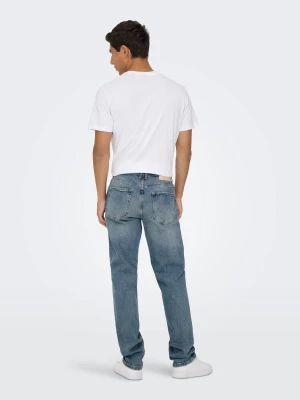Only and Sons miesten farkut, ONSEDGE PERFORMANCE LB 3816 DOT DNM Light Blue Denim
