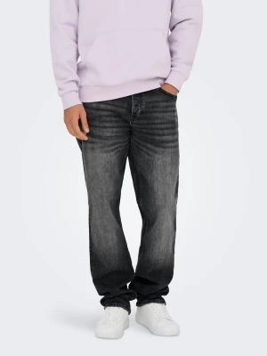 Only and Sons miesten farkut, ONSEDGE PERFORMANCE WB 3824 DOT DNM  Washed Black