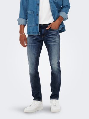 Only and Sons Miesten Farkut, WEFT REGULAR BLUE 3251 Indigo