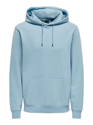 Only and Sons Miesten Huppari ONSCERES LIFE HOODIE SWEAT Vaaleansininen