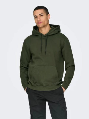Only and Sons Miesten Huppari, ONSCONNOR REG SWEAT HOODIE NOS Rosin