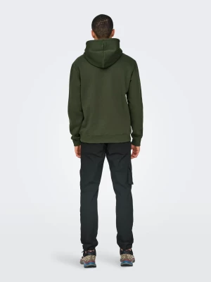 Only and Sons Miesten Huppari, ONSCONNOR REG SWEAT HOODIE NOS Rosin