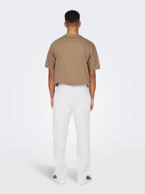 Only and Sons miesten kesähousut, SINUS LOOSE LIN PANT Bright White