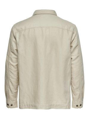 Only and Sons Miesten Paitatakki, Kenneth Overshirt Beige