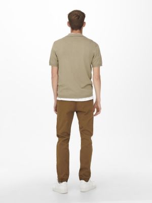 Only and Sons miesten pikeepaita, WYLER LIFE POLO KNIT Beige