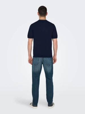 Only and Sons miesten pikeepaita, WYLER LIFE POLO KNIT Dark Navy