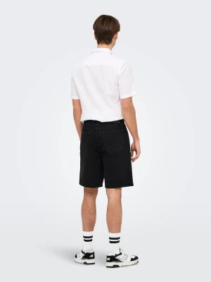 Only and Sons miesten shortsit,  FADE BLACK SHORTS  Hiilenmusta
