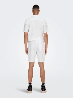Only and Sons miesten shortsit, LINUS COT SHORTS Valkoinen