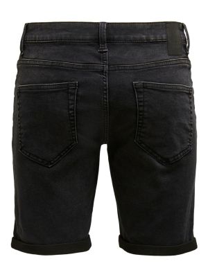 Only and Sons Miesten Shortsit PLY LIFE REG BLK JOG Hiilenmusta